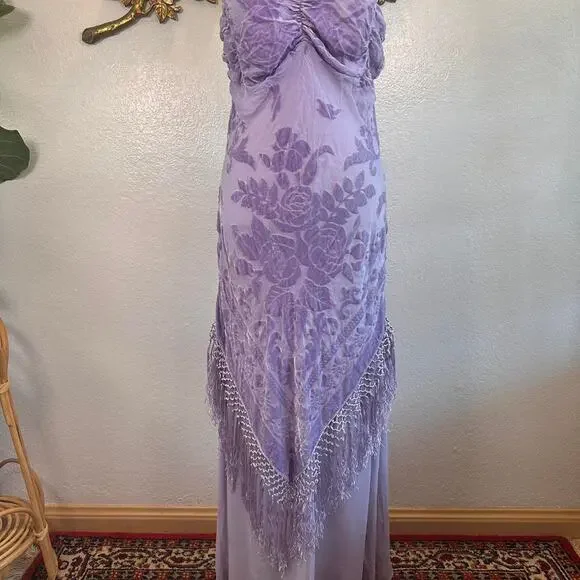 Dreamy vintage lavender slip dress - Picture 4 of 8